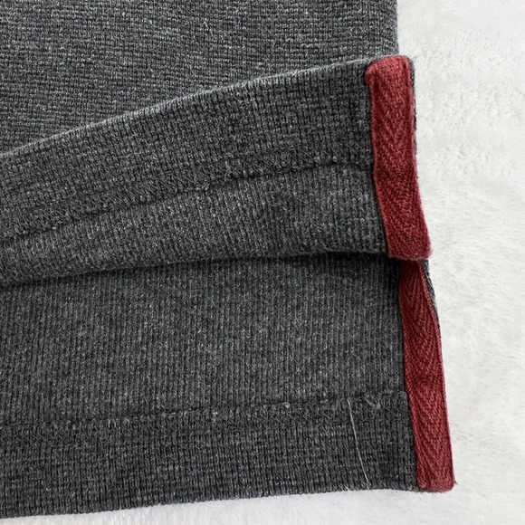 L.L Bean Long Sleeve Waffle Polo Shirt Collared Gray Cotton Mens‎ Large Tall - Picture 8 of 12